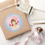 Belle Back Off Beast Classic Round Sticker