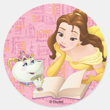 Belle Loyalty Is Royalty Classic Round Sticker