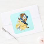 Belle And Beast Square Sticker