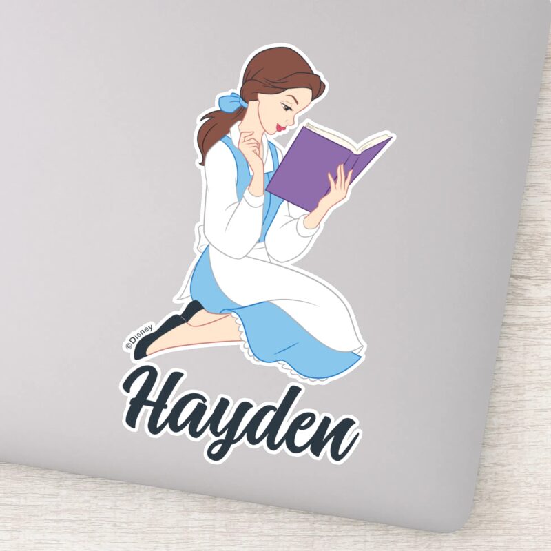 Belle In A Book Sticker Belle In A Book Sticker