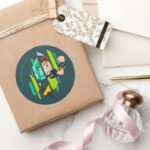 Ben 10 Diamondhead DNA Transformation Classic Round Sticker