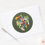 Ben 10 Heatblast DNA Transformation Classic Round Sticker