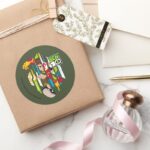 Ben 10 Heatblast DNA Transformation Classic Round Sticker