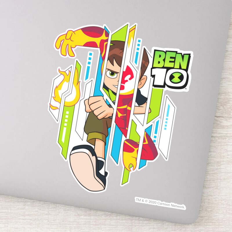 Ben 10 Heatblast DNA Transformation Sticker Ben 10 Heatblast DNA Transformation Sticker