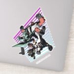 Ben 10 Retro Alien Group Graphic Sticker