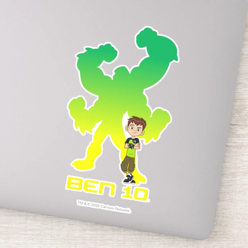 Ben 10 Four Arms Shadow Sticker Ben 10 Four Arms Shadow Sticker