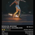 Benson Boone Fireworks And Rollerblades Music Poster