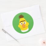 Bert Face Classic Round Sticker