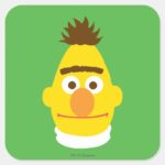 Bert Face Square Sticker