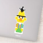 Bert Pixel Art Sticker