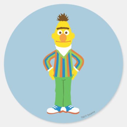 Bert Standing Classic Round Sticker