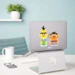 Bert And Ernie Pixel Art Sticker