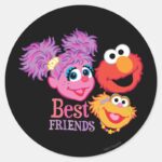 Best Friends Sesame Street Classic Round Sticker