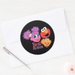 Best Friends Sesame Street Classic Round Sticker
