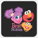 Best Friends Sesame Street Square Sticker