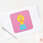 Big Bird Classic Style Square Sticker