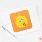 Big Bird Face Square Sticker