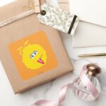 Big Bird Face Square Sticker