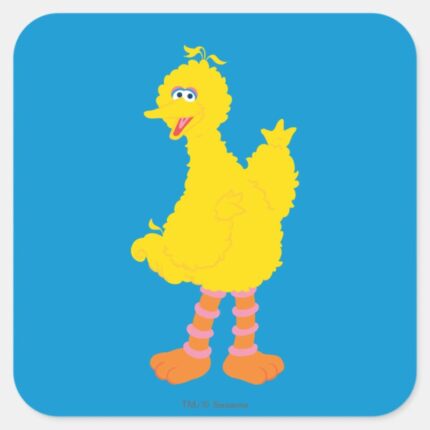 Big Bird Graphic Square Sticker