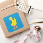 Big Bird Graphic Square Sticker