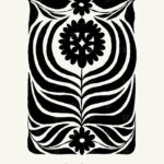 Black And White Floral Art Flowers Poster