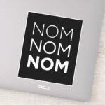 Black Nom Nom Nom Sticker