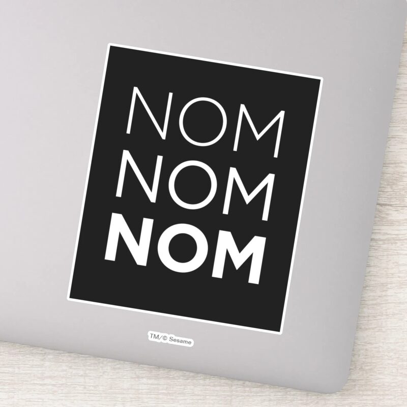 Black Nom Nom Nom Sticker Black Nom Nom Nom Sticker