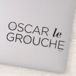 Black Oscar Le Grouche Sticker