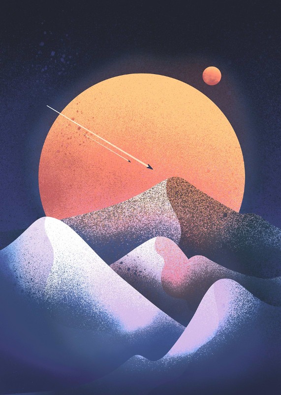 Blue Planet Dunes Poster