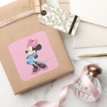 Blue Minnie Hands On Hips Square Sticker