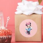 Blue Minnie Sweet Classic Round Sticker