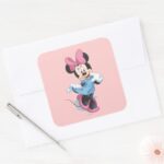 Blue Minnie Sweet Square Sticker