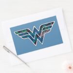 Blue Rose WW Rectangular Sticker