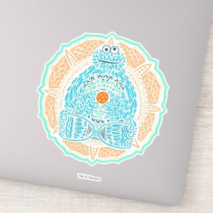 Bohemian Cookie Monster Sticker