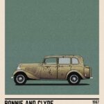 Bonnie And Clyde Car Movie Poster