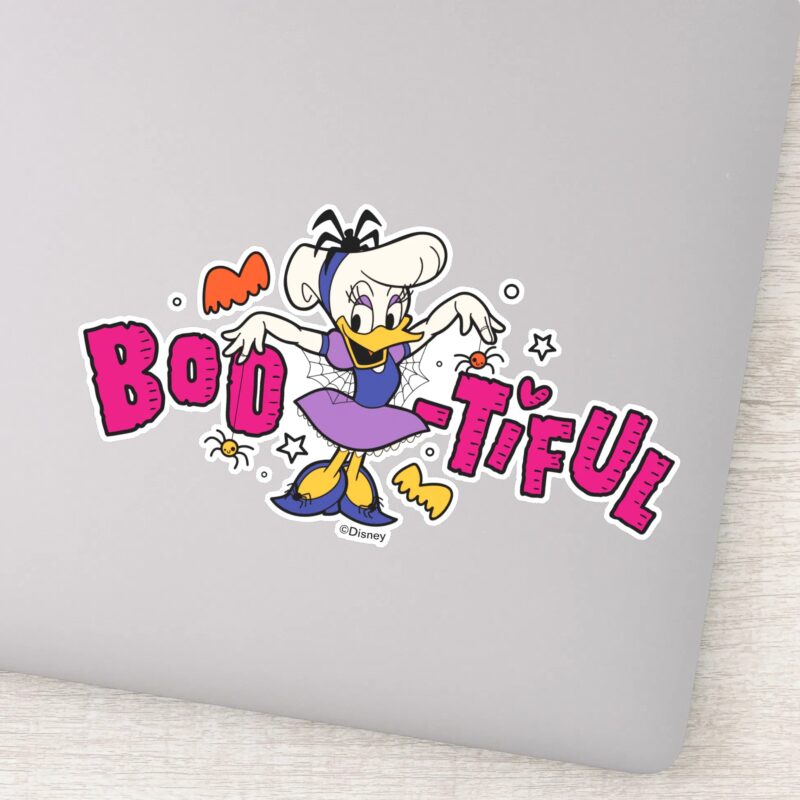 Boo Tiful Daisy Duck Halloween Dress Sticker