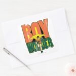 Boy Wonder Graphic Square Sticker