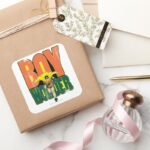 Boy Wonder Graphic Square Sticker