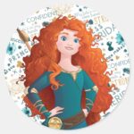 Brave Princess Classic Round Sticker