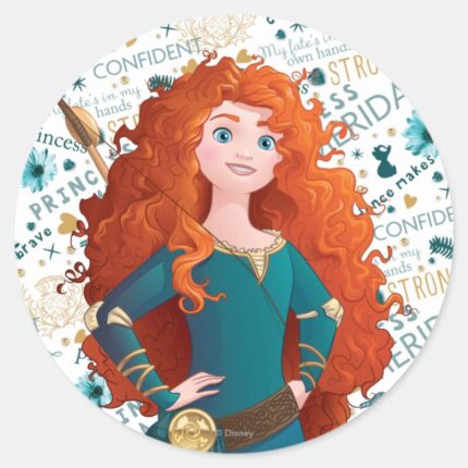 Brave Princess Classic Round Sticker