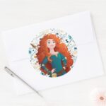 Brave Princess Classic Round Sticker