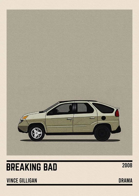 Breaking Bad Car Tv Series Poster