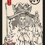 Brook Ukiyo E One Piece Poster