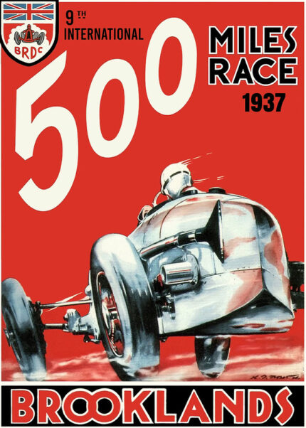Brooklands 500 Miles Race Poster