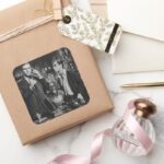 Bruce Wayne And Dick Grayson Square Sticker