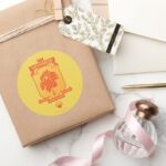 Brutalist GRYFFINDOR™ Crest Classic Round Sticker