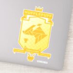 Brutalist HUFFLEPUFF™ Crest Sticker