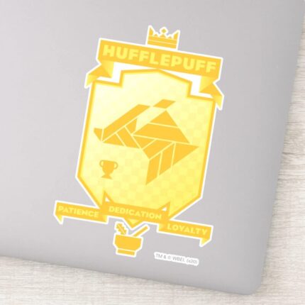 Brutalist HUFFLEPUFF™ Crest Sticker