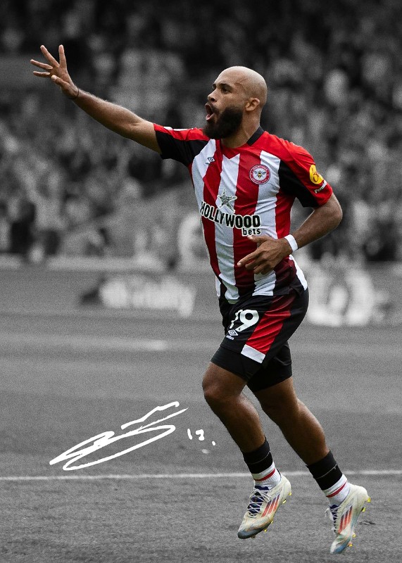 Bryan Mbeumo Soccer Poster