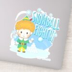 Buddy The Elf Snowball Fight Sticker